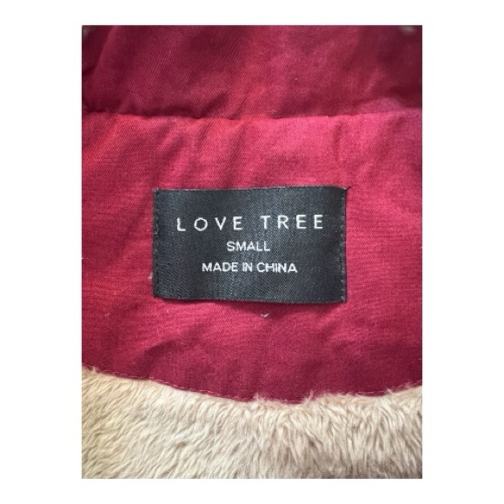 EUC Love Tree burgundy utility vest with drawstring waist – size S - Picture 8 of 10